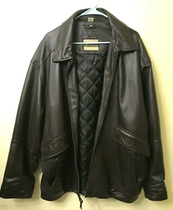 Chaqueta de Motociclista Excelled Collection MARRÓN Cuero Genuino Para Hombre 2XL Bolsillos Sogatas - Imagen 1 de 11