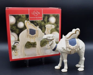 Lenox First Blessing Nativity Standing Camel Blue Saddle 24k Gold Trim Box RARE - Picture 1 of 21