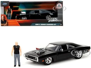 DODGE CHARGER R/T BLACK & DOM FIGURE "FAST & FURIOUS" 1/24 DIECAST BY JADA 35907 - Picture 1 of 6
