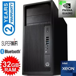 HP WORKSTATION. XEON QUAD CORE. 32GB RAM. 4GB NVIDIA QUADRO. WIN 11 / OFFICE PRO - Picture 1 of 4
