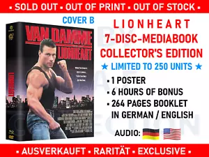 JCVD Van Damme LIONHEART LEON 7 Disc Limited Mediabook Megabook Cover B 149/250 - Picture 1 of 3
