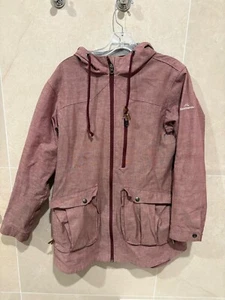 Kathmandu Womens Size 12 Front Zipper Jacket with front pouches Maroon - Picture 1 of 4