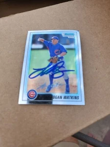 Logan Watkins Signed 2010 Topps Bowman Chrome Rc Autograph Chicago Cubs. BCP11 - Picture 1 of 12