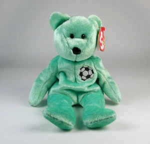 Ty Beanie Baby Kicks the Bear DOB 8-16-98 - Bild 1 von 2