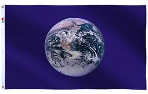 Double Sides Print Earth Day Flag 3x5 Ft Large, moderate-outdoor&indoor,Canva... - Picture 1 of 5