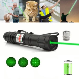 2000 Meilen grünes Laserlicht stark sichtbarer Lichtstrahl Taschenlampe Camping 1mw UK - Bild 1 von 9