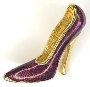 Broche Tacón Alto Esmalte Tono Dorado 35x37mm (M6) - Imagen 1 de 2