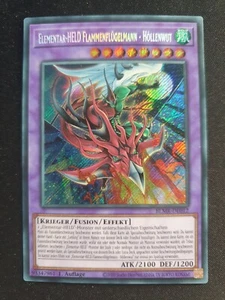 Yu-Gi-Oh! BLMR-DE012 Elementar-HELD Flammenflügelmann - Höllenwut SecR NM 1st Ed - Bild 1 von 1