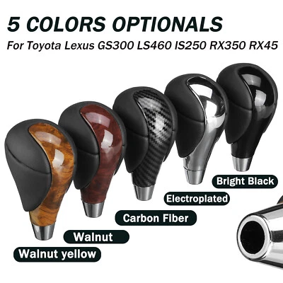 Perilla de cambio de palanca de cambios cuero PU para Lexus ES300 2003-2003 GS300 1998-2006 Foto 1 de 3
