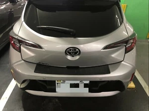 Carbon Look rear bumper plate for Toyota Auris Corolla hatchback SE XSE 2019~ - Picture 1 of 7