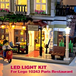 USB LED Beleuchtungsset Kit Für LEGO 10243 Von Ledako Light Pariser Restaurant~ - Bild 1 von 11