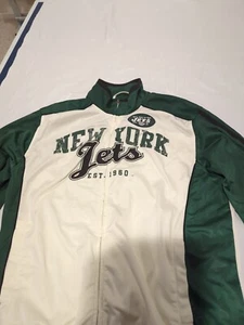 New York Jets Track Jacket NFL Football G-III Apparel White Green XL - Picture 1 of 5
