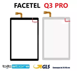 FACETEL Q3 PRO TOUCHSCREEN GLAS BILDSCHIRM WEISS &/ODER SCHWARZ - Bild 1 von 1