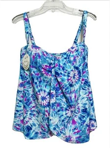 Coco Reef Shape Maker Tankini Swimsuit Top Bra Size 10/34D Swimwear NWT - Picture 1 of 24