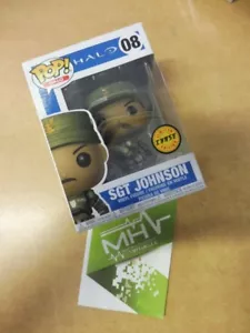 FUNKO POP - HALO - SERGENT JOHNSON - CHASE EDITION - 08 - - Imagen 1 de 3