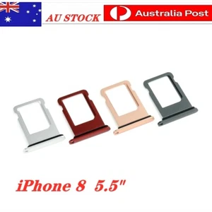 iPhone8 Plus 5.5" Sim Card Tray Holder Slot Replacement Silver,Gold,Space Gray - Picture 1 of 5