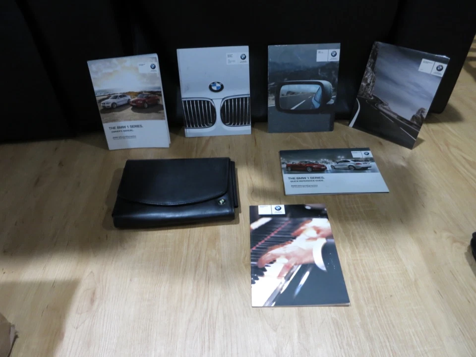 2012 BMW 1 Series conversível/conjunto de livro manual do proprietário do cupê + estojo + 128i 135i - Imagem 1 de 1