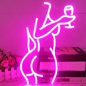 Custom Lady Back LED Neon Sign Dimmable Woman Sexy Lady Neon Signs for Bedroom - Picture 1 of 7