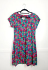 MISTRAL Size 12 Telephone Print Whirly Multi Scoop Neck Tunic BNWT RRP £42.99