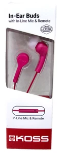 Nuevos brotes internos KOSS con micrófono en línea aislamiento de ruido KEB9ip - rosa - Imagen 1 de 2
