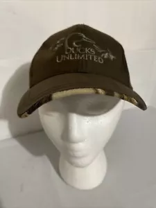 Baseballmütze Kappe Ducks Unlimited DU Leader. Genähtes Logo verstellbar. Braune Camouflage - Bild 1 von 7
