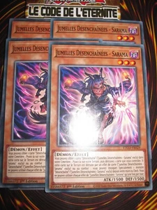 YU-GI-OH! PLAYSET (LOT DE 4) JUMELLES DESENCHAÎNEES SARAMA ETCO-FR029 NEUF ED1 - Picture 1 of 1