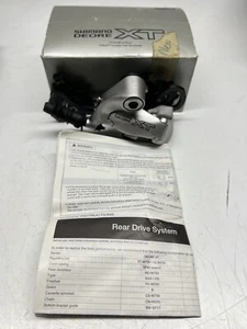 Deragliatore posteriore MTB Shimano Deore XT RD-M750 3x9 velocità gabbia lunga NUOVO NOS - Foto 1 di 12