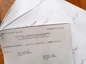 1985 500 KM MONZA TR ANGIOLINI CAMP EUROTURISMO SCHIERAMENTO PARTENZA 23 EQUIPAG - Imagen 1 de 1