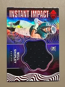 2024 Panini Illusions Will Shipley Rookie Instant Impact Patch Red #/199  - Picture 1 of 2
