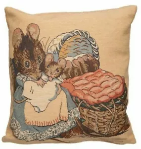 BEATRIX POTTER HUNCA MUNCA BELGISCHER TAPEZIERKISSEN KISSENBEZUG 14" 872 - Bild 1 von 6