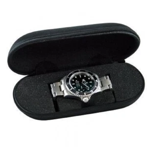 Geschenkschachtel Box Uhren- Effekt Leder Watch Box Reise Beco technic - Picture 1 of 1