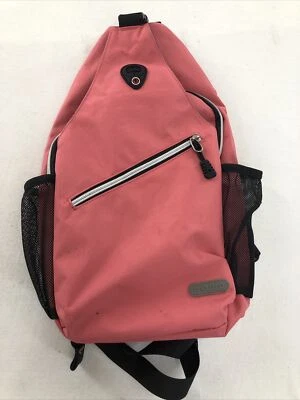 Bolso Bandolera Mosiso Rosa Salmón Pecho Eslinga Repelente al Agua Foto 1 de 4
