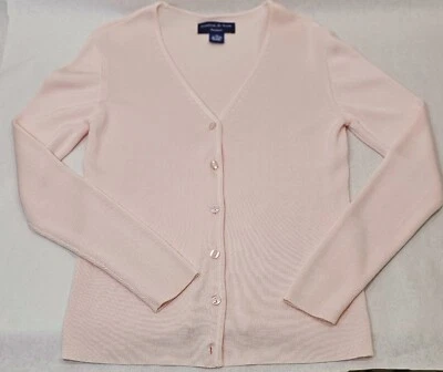 Cárdigan Suéter Preston & York Rosa Cuello en V Talla PS Limpio Muy Buen Estado  Foto 1 de 4