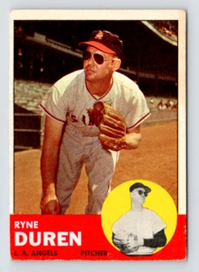 1963 Topps Card, #17 Ryne Duren, Los Angeles Angels - Picture 1 of 3