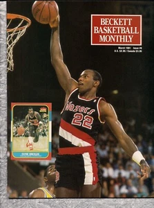 BECKETT BASKETBALL MONTHLY~#08~WITH~CLYDE DREXLER~MARCH~1991~FIND IT HERE! - Imagen 1 de 6