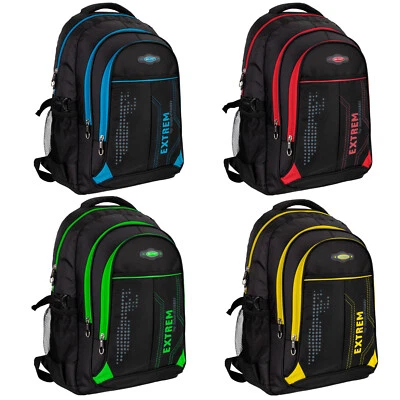 BAG STREET Rucksack Damen Herren Sport Schulrucksack Freizeit Reise Wandern Arbeit Gelb