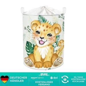 63L Waldtier Leopard Palmblatt Kinder Wäschekorb für Jungen Mädchen Große Grü... - Bild 1 von 2
