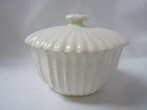 Copeland Spode Chelsea Wicker Sugar Bowl & Lid ~ As Is ~ Discolored Under Glaze - Picture 1 of 1