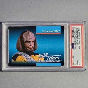 1992 Impel Star Trek: The Next Generation #7 Lieutenant Worf - PSA 9 MINT - Picture 1 of 1