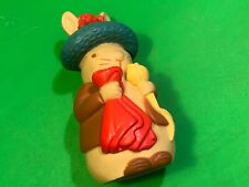 f.warne,plastic figure,bottle top.Beatrix potter character,rabbit with green hat