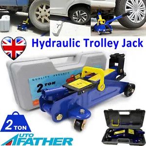 2 Ton 2T 2000kg Heavy Duty Car Van 4x4 Hydraulic Floor Trolley Jack in CASE - Picture 1 of 12