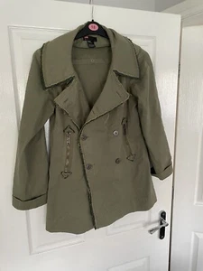 Damen Frauen ältere Mädchen Diesel Mantel Jacke Größe Small S grün - Bild 1 von 4