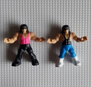 WWE Bret Hitman Hart x 2 Mighty Mini's Series 1 Blind Bag Original & Variant WWF - Picture 1 of 2