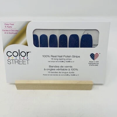 Tiras de esmalte de uñas Color Street 100 % Juneau The Drill púrpura brillo 16 piezas Foto 1 de 4