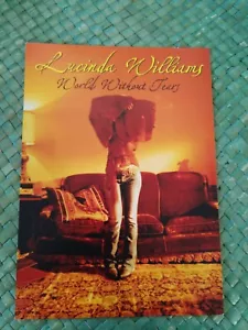 LUCINDA WILLIAMS Promo 4"X6" Postcard World Without Tears for album 2003 Mint - Picture 1 of 3