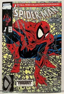 Spider-Man #1 Platinum Comic 1990 - Marvel Comics - Lizard Todd McFarlane - Foto 1 di 3