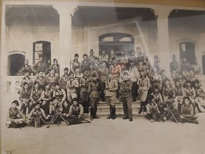 milizia bella foto mitraglieri con cornice e vetro - Imagen 1 de 1