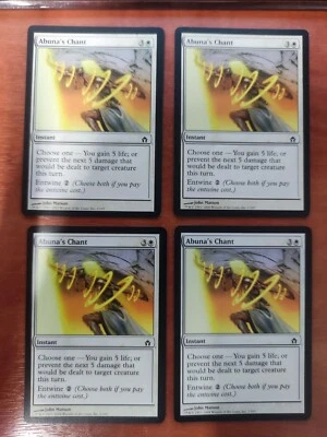 4 X MTG Abuna's Chant Fifth Dawn Regular Playset - Image 1 of 2