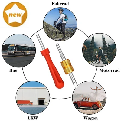 Tyre Valve Repair Kit, Schrader Valve Tool Valve Core Remover Tool for Car 40x - Image 1 of 4