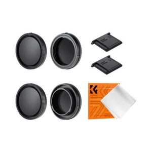 K&F Concept SKU.2222 Body Cap & Rear Lens Cap Kit for Sony E-mount - Picture 1 of 6